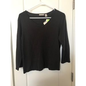 Chocolate Brown Silk & Cashmere Sweater